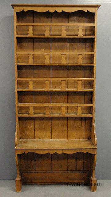 French pine open cupboard 19th 159670