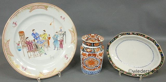 Three pieces of 19th c. Chinese
