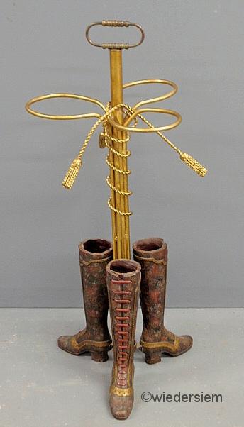 Victorian style metal boot-form