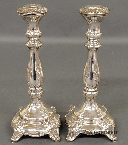 Pair of weighted Austrian silver