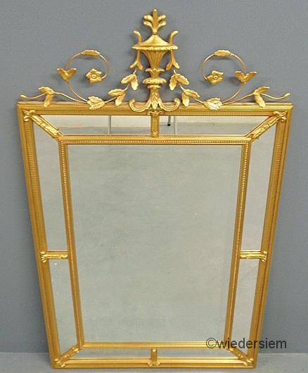 Friedman Bros. gilt decorated mirror