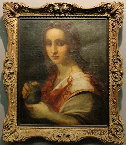 Continental oil on canvas portrait 1596df
