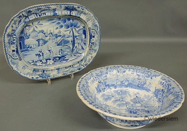 English Staffordshire platter with 1596f7