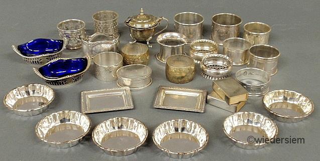 Group of sterling silver and silver