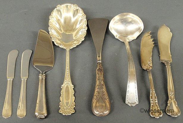 Group of sterling silver flatware