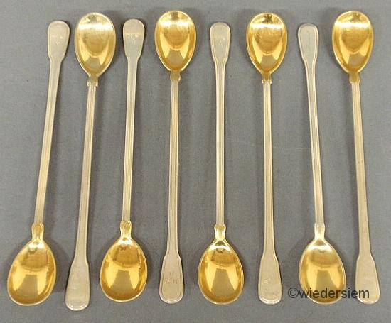 Set of eight Tiffany & co. iced
