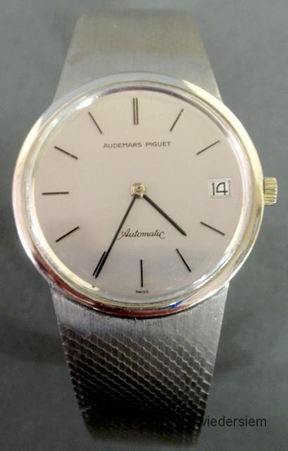 White gold Swiss men s wristwatch 1597a2