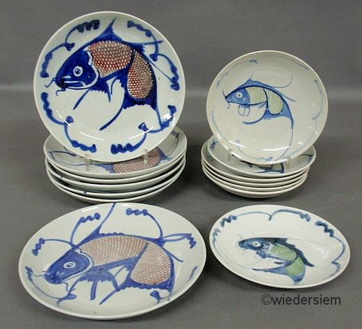 Set of Asian porcelain plates with 1597ef