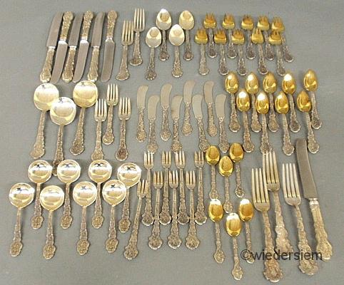 Partial sterling silver flatware