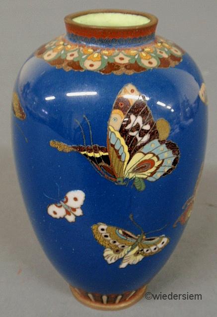 Cloisonné vase 19th c. with colorful