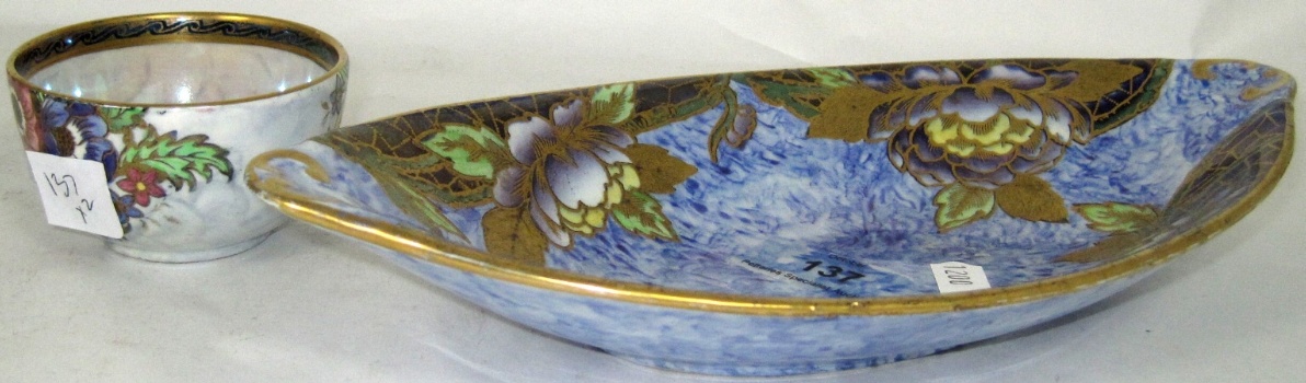 Mailing Gilded Lustre Dish and 15989a