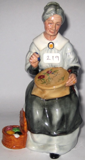 Royal Doulton Figure Embroidering 1598d3