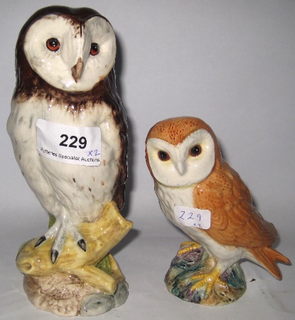 Beswick Small Owl 2026 and Doulton 1598dd