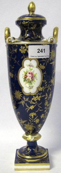 Mintons two Handled vase & Cover