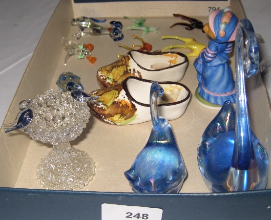 Collection of Coloured Glass Items