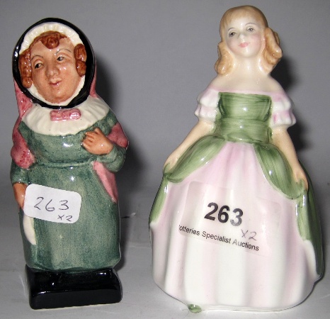 Royal Doulton Figures Mrs Bardel (seconds)