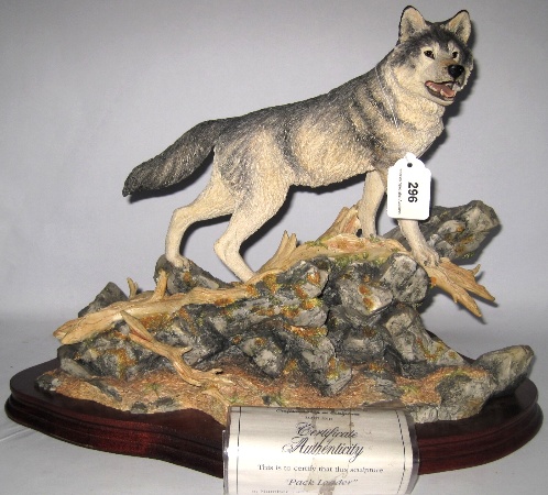 Border Fine Arts Sculpture of a Wolf