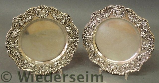 Pair of sterling silver service 159998