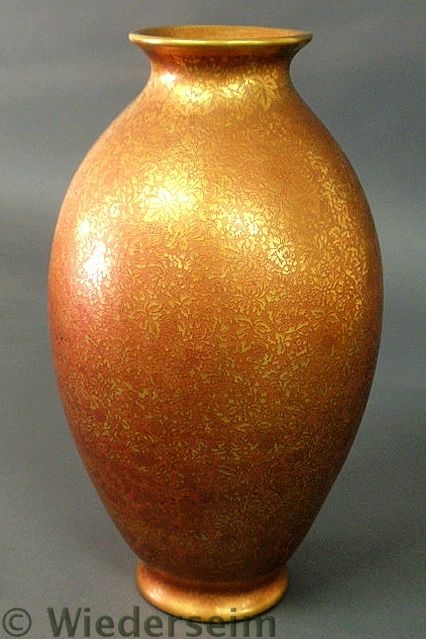 Art pottery luster vase with an 1599bf
