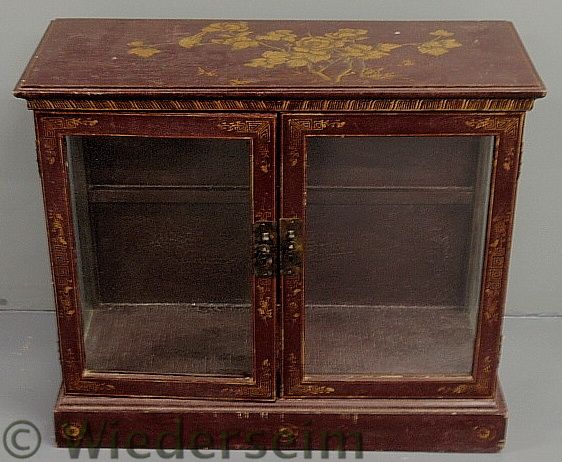 Japanese painted display cabinet