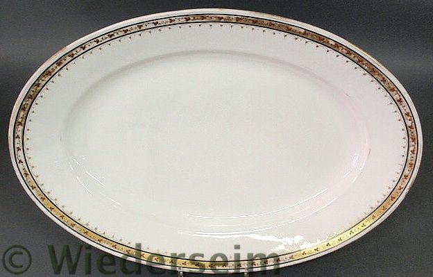 Large deep oval porcelain platter early/mid-20th