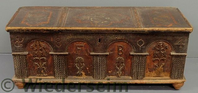 Continental dower chest dated 1804 1599e4