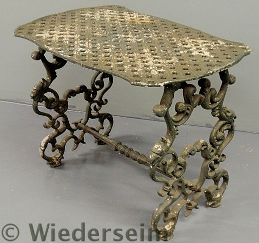 Victorian style iron table (matches