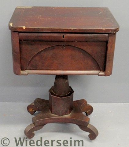 Empire mahogany sewing table c.1840