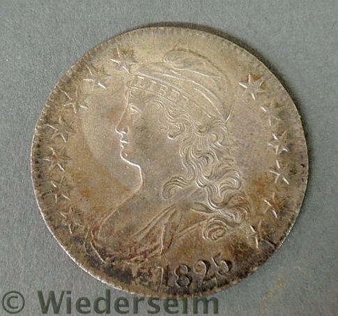 Liberty Bust 1825 silver half-dollar