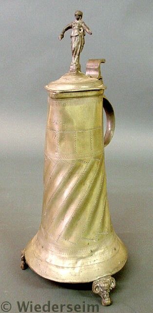 German pewter flagon dated 1733 159ae3