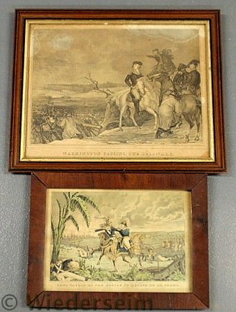 Two prints- "Washington Passing