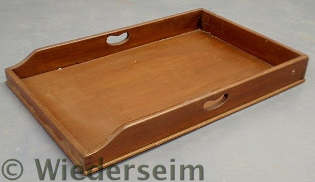 Mahogany serving tray early 19th