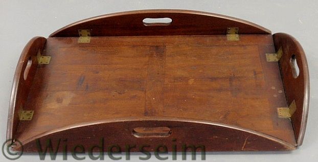 Mahogany butler s tray 19th c  159b1b