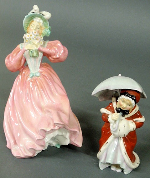 Two Royal Doulton figures- "Marguerite"