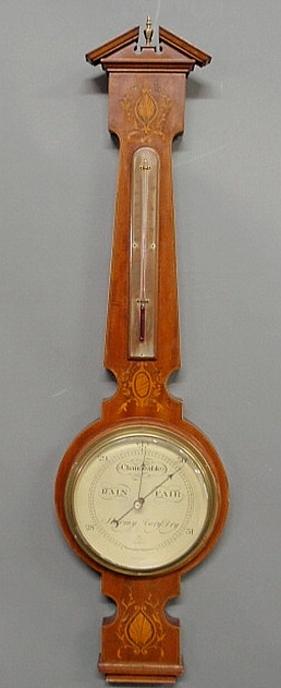 English inlaid mahogany banjo form 159c8a