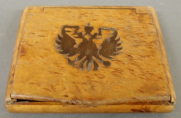 Russian birds-eye maple cigarette case