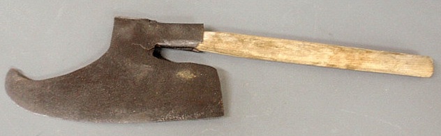 Early wrought iron goose-wing axe
