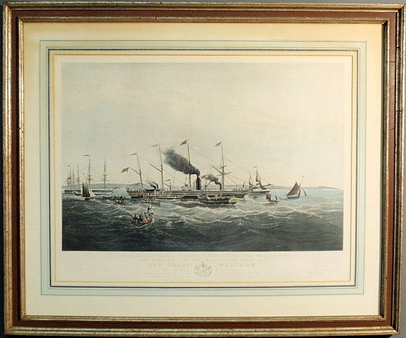 Print of the steamship The Great Western.