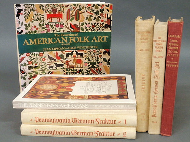 Seven books Pennsylvania German 159cf7