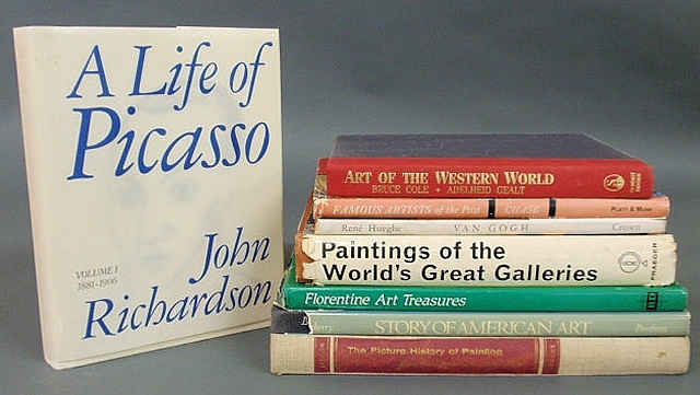 Eight books on art and artists