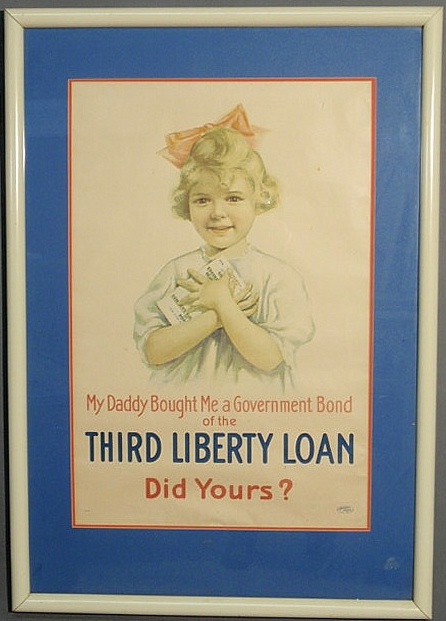 World War I government bond poster by