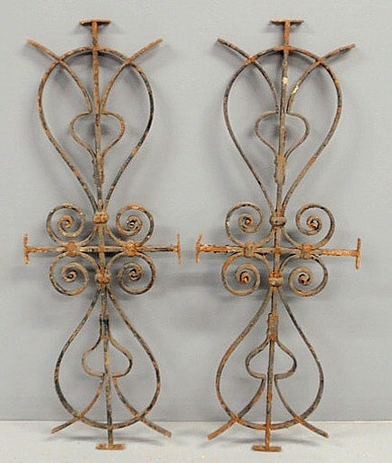 Two wrought iron decorative window 159d06