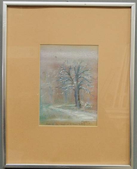 Pastel forest scene titled Stepping
