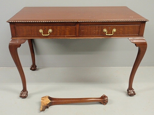 Chippendale style mahogany library 159d04