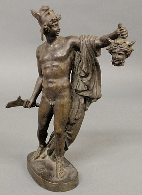 Bronze standing nude of Perseus