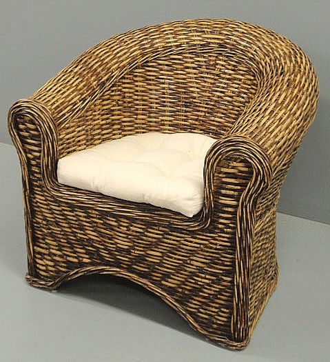 Ralph Lauren wicker tub chair  159d4a