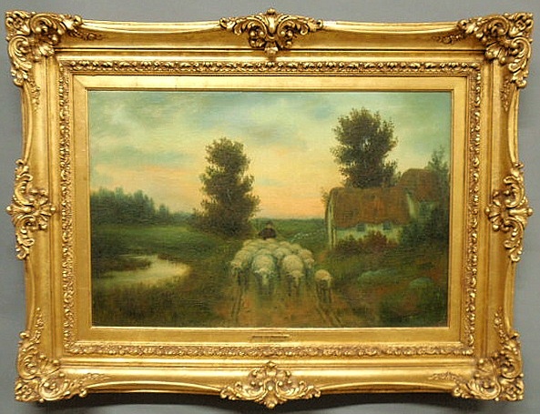 Oil on canvas landscape painting 159d5d