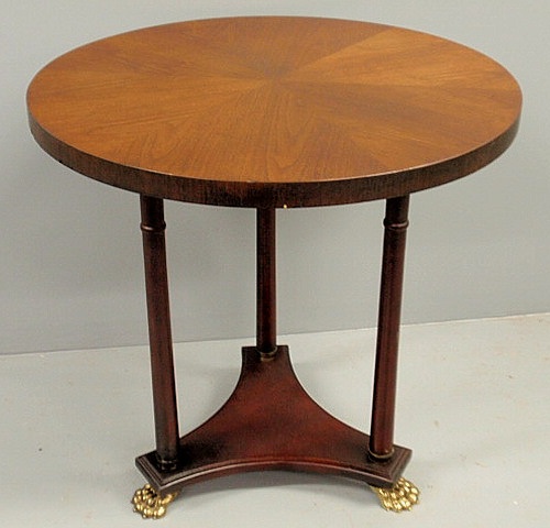French style mahogany table with round