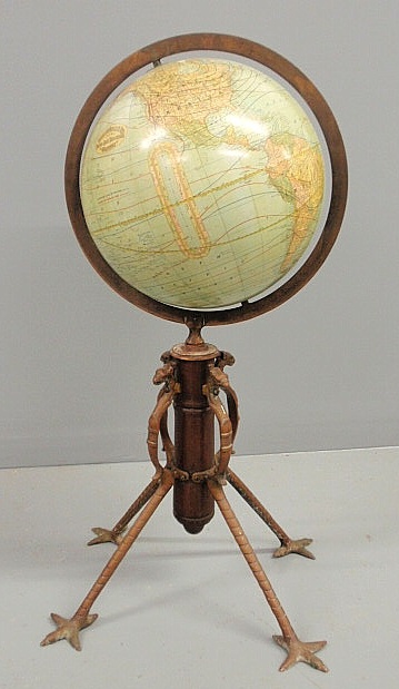 Rand McNally Co Victorian globe 159d7b