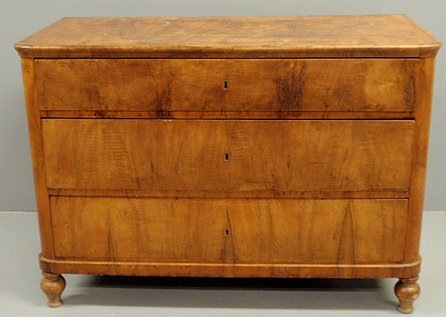 Biedermeier three-drawer chest